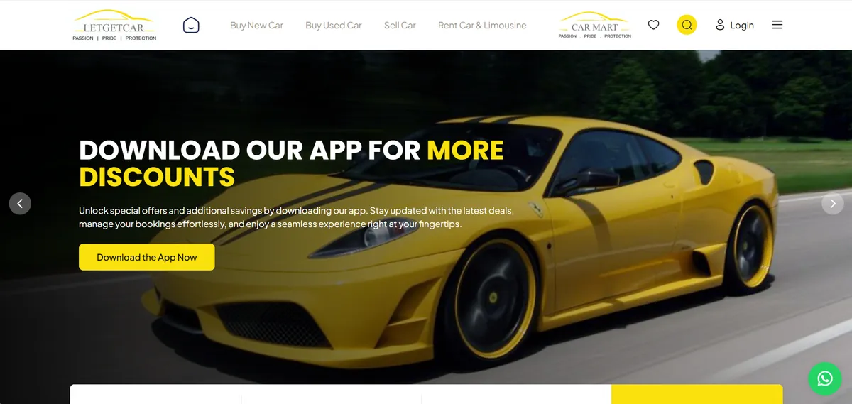 LetGetCar vehicle buying, rental and subscription platform