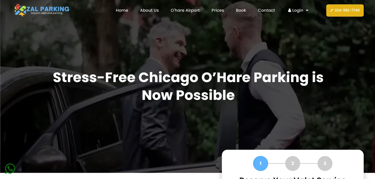 ZalParking valet parking booking platform built by Inmorix